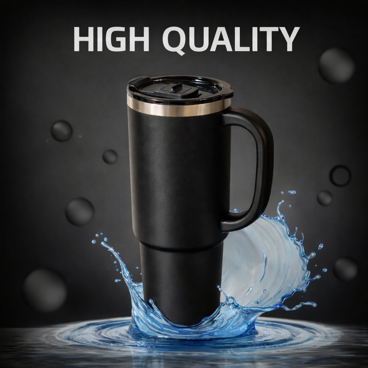 Thermosfles / Thermosbeker met eigen naam - Zwart - Laser gegraveerd — cadeau in Eigen foto/tekst - foto 8