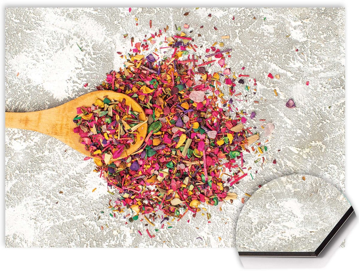 KitchenArt - Spice Delight Spatscherm - 70x50 cm - Spatscherm Achterwand Keuken - Spatwand Keuken