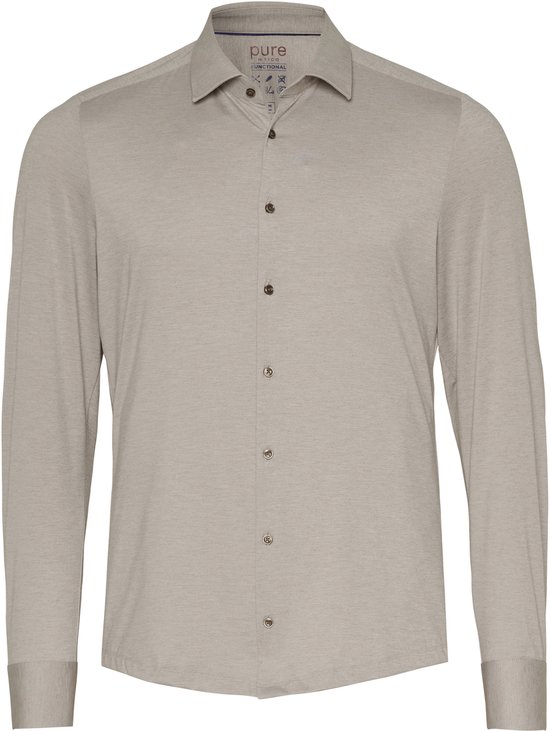 Chemise fonctionnelle Pure H. Tico à manches longues 4067 21120 210 Beige Plain Homme Taille - W45