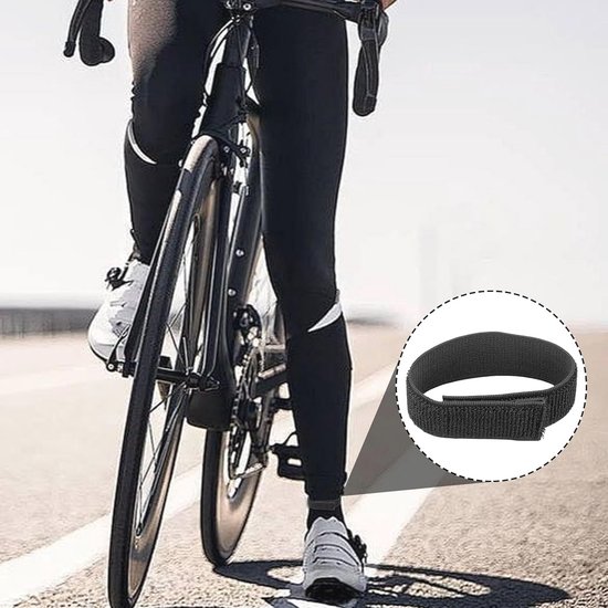 6 stuks broekklemmen voor fietsen, broekklemmen voor fietsers, broekbescherming, fietsbroekband fiets met klittenbandsluiting, band voor wandelen, kamperen, wadbroek, vissen, militaire uniformen