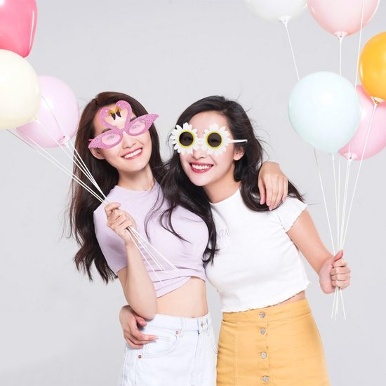 Lache Party Zonnebrillen Set van 9 - Ideaal voor Feestjes, Huwelijk en Carnavals — afbeelding 3