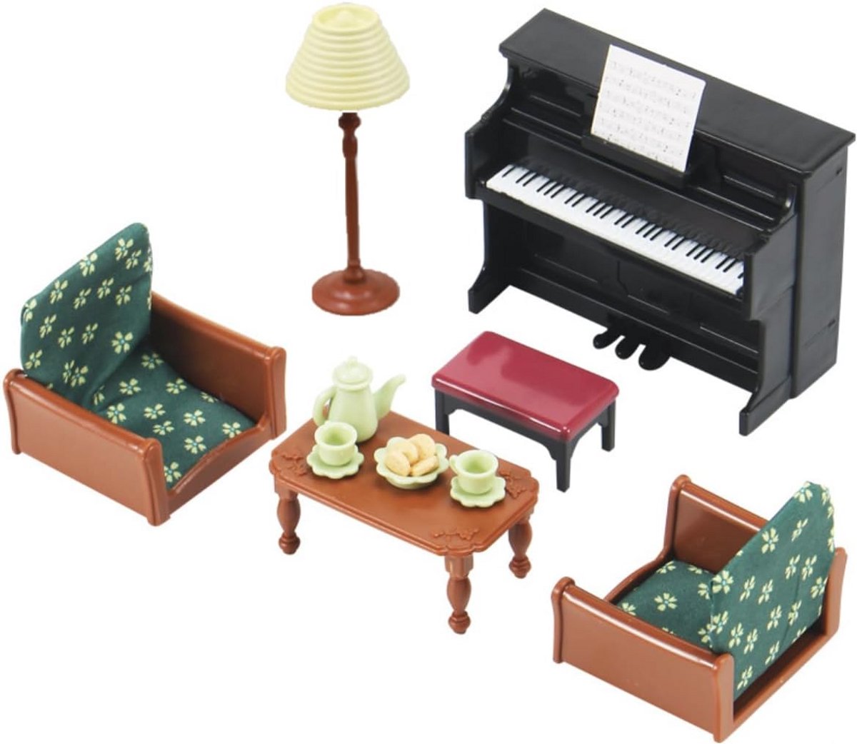 Miniatuur Meubelset Woonkamer - 16 Stuks Decoratie voor Mini Scènes