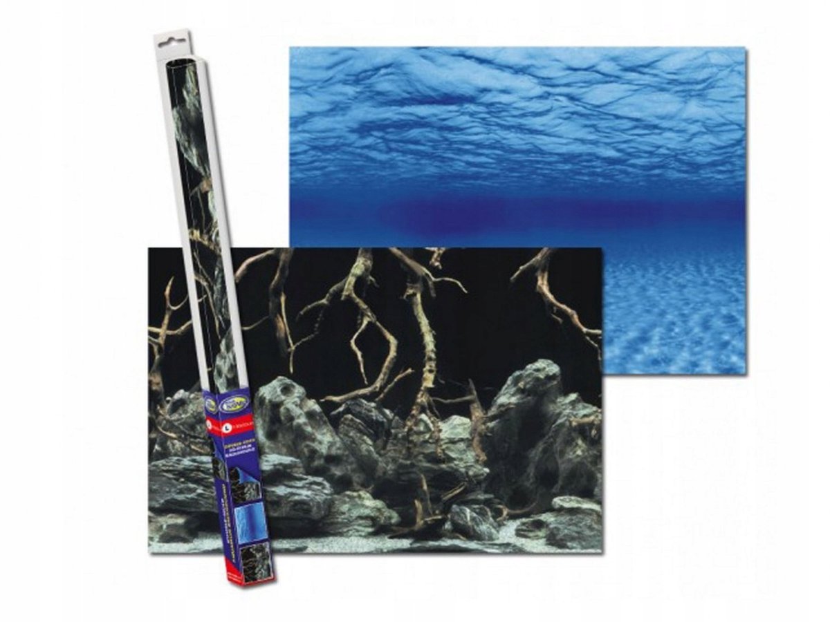 Aqua Nova Dubbelzijdig Aquarium Achtergrond Tree Roots/Water 100x50cm