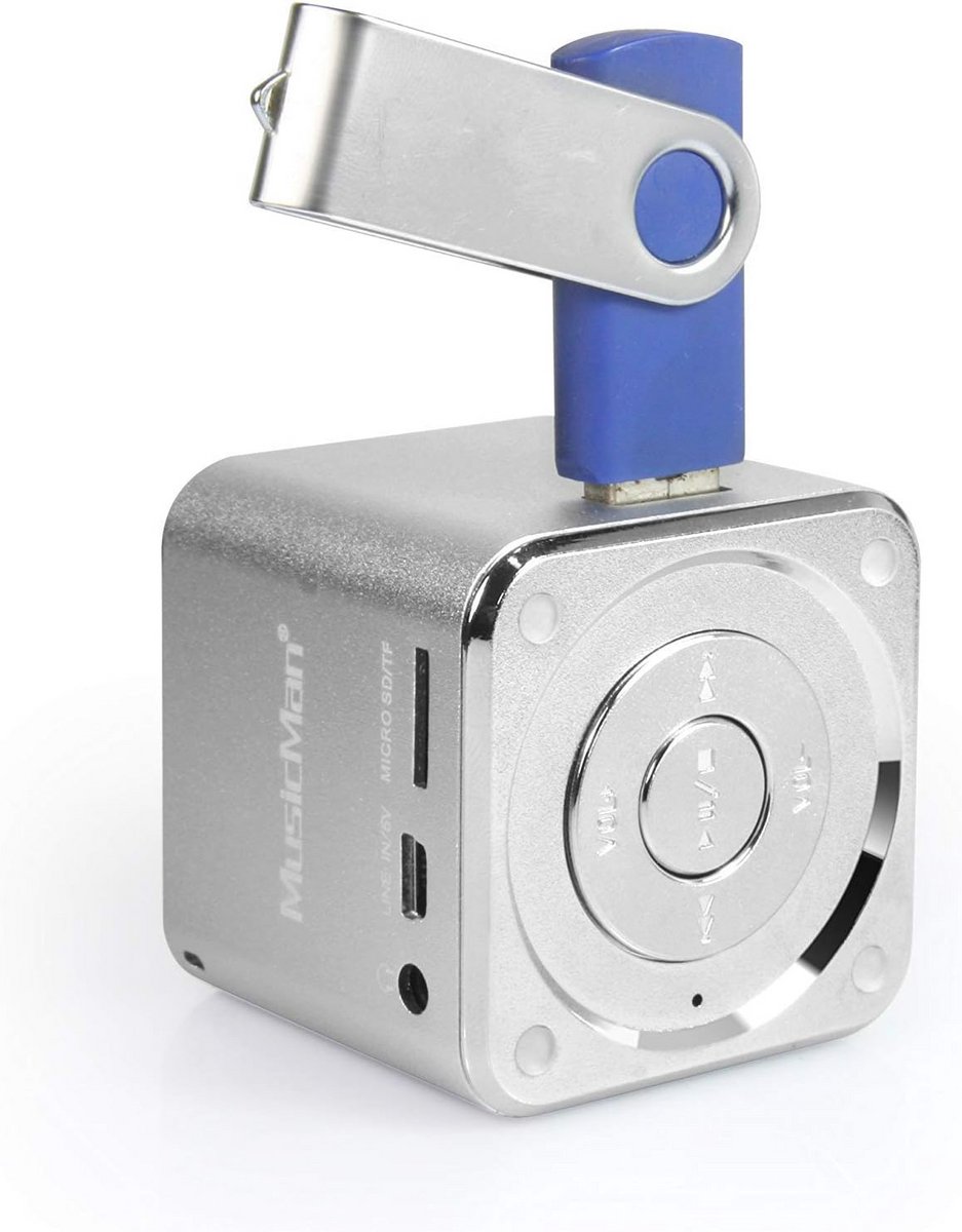 Mini Soundstation - Draagbare MP3-Speler met Stereo Luidsprekers en Line-In Functie
