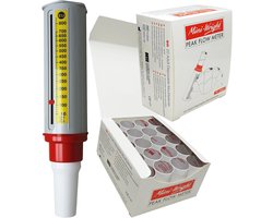Piekstroommeter Tester voor Astma - Ademhalingsmonitor met 20 Mondstukken