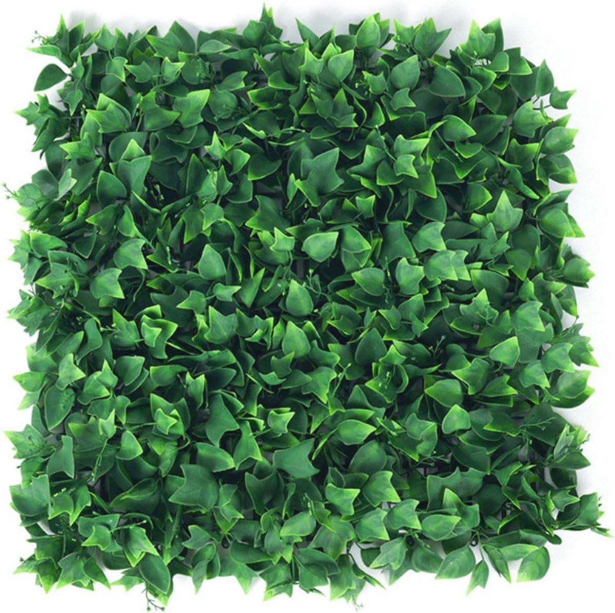 Kunsthaag Set - 4 x 50x50 cm - Groene Wand - Kunstklimop voor Binnen en Buiten - Balkonsch