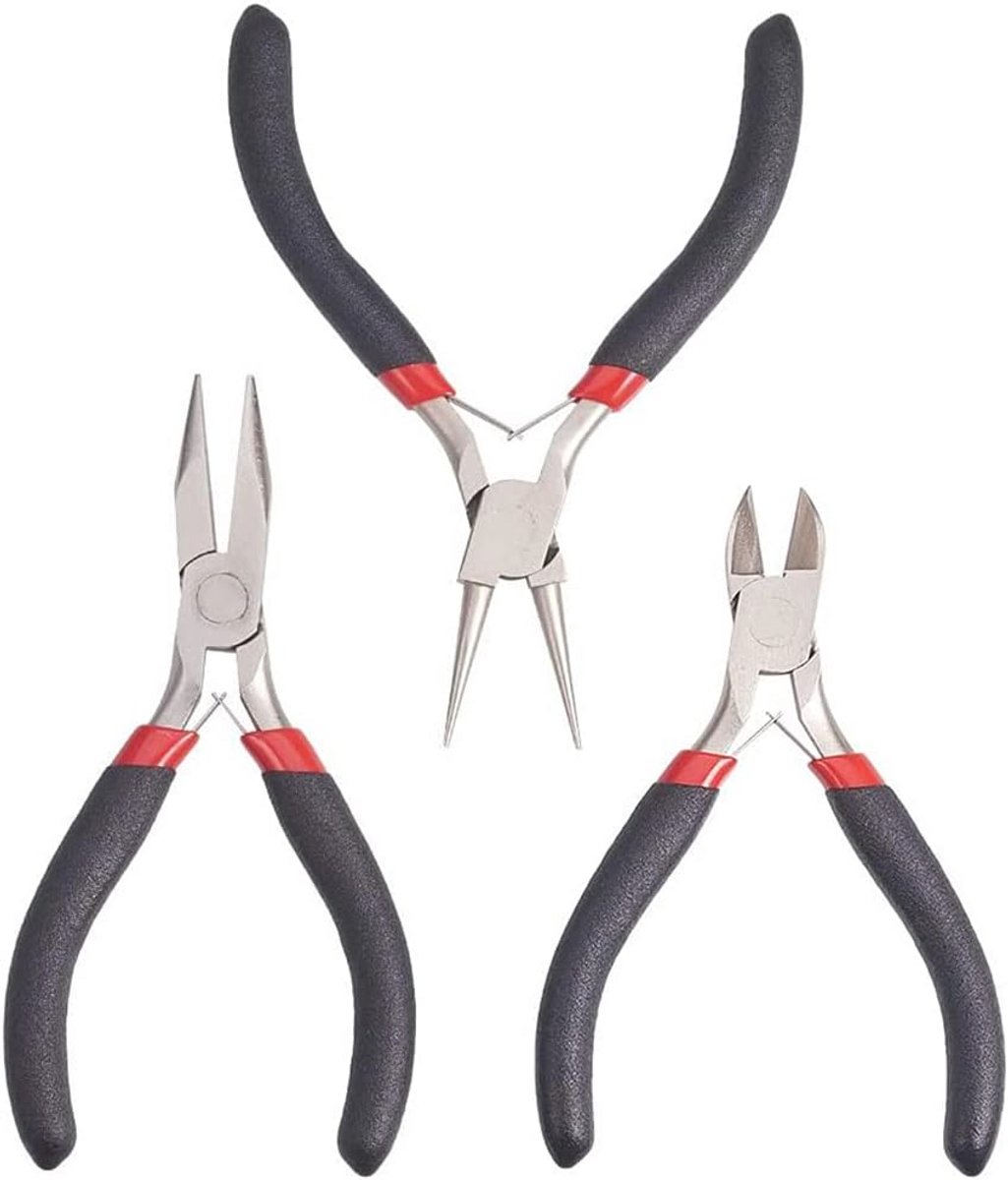 Kleine tangenset voor sieraden maken - 3 stuks zijsnijder en naaldtang