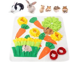 Snuffelmat voor Langzaam Voeding - Stress Relief Pad voor Konijnen, Cavia's, Puppies, Chinchilla's en Fretten