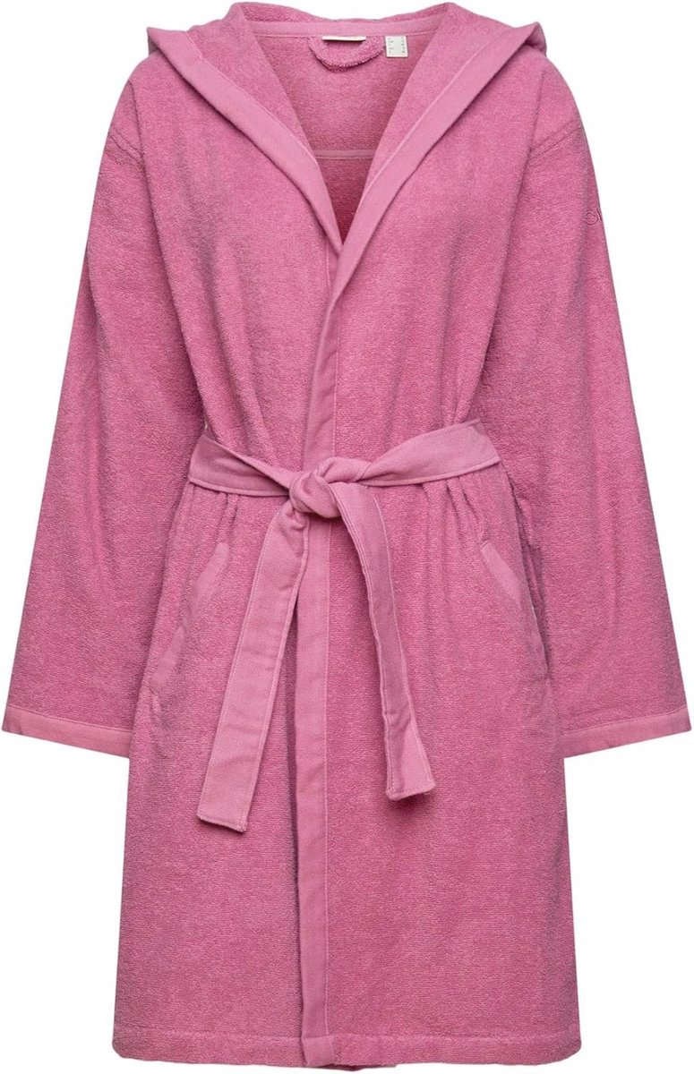 Comfortabele badjas met capuchon en ceintuur voor dames