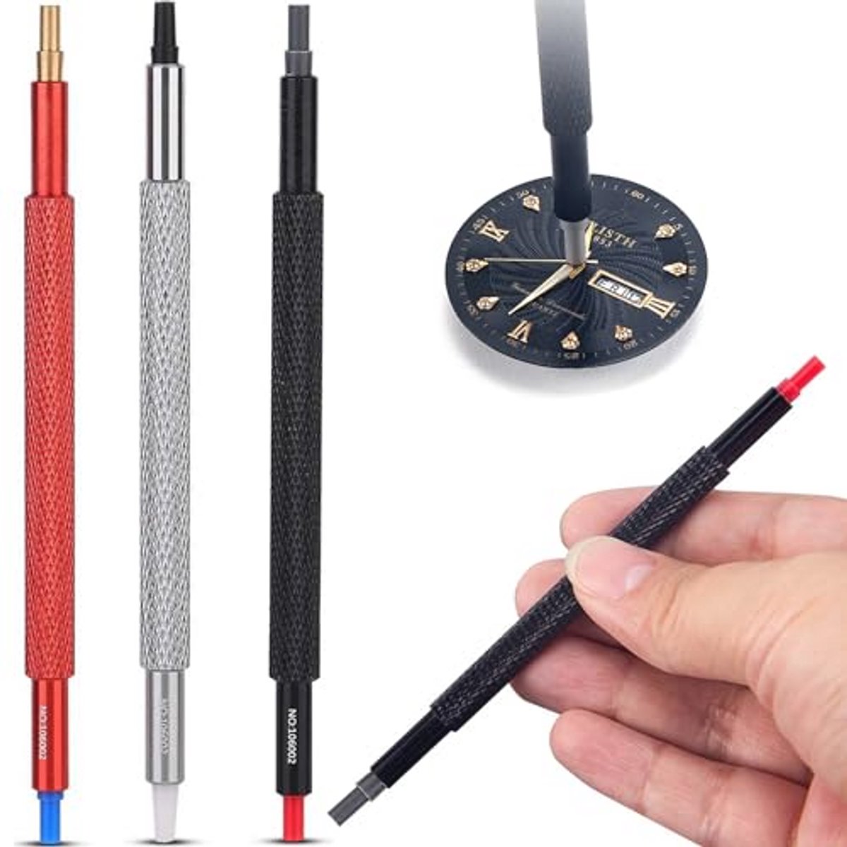 Horloge Reparatie Gereedschappen Set - 3 Stuks Horloge Hand Pressers en Link Remover