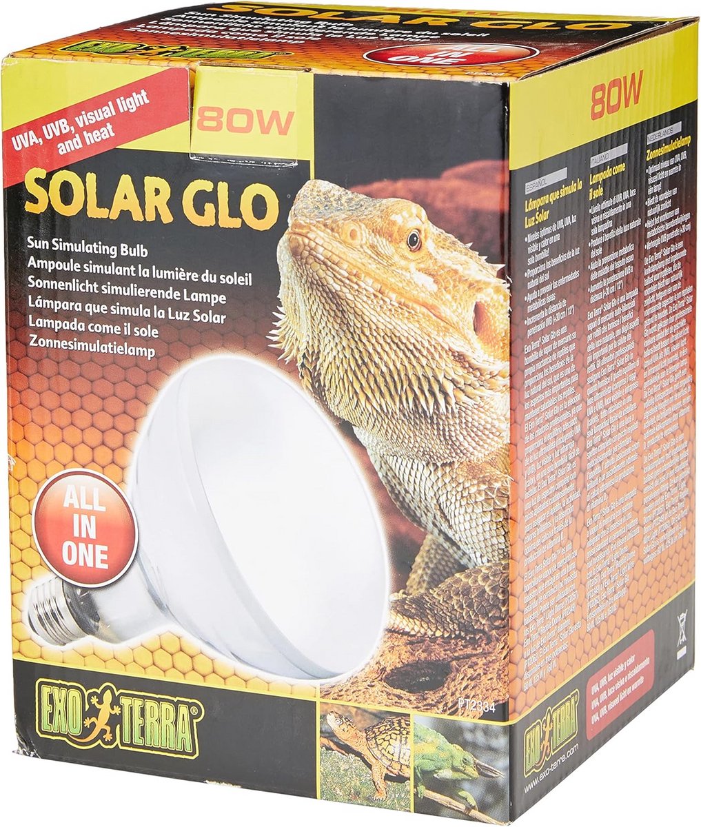 Zonlamp voor Reptielen, 80W - Natuurlijke Zonnelicht Simulatie