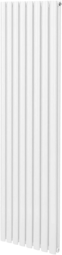 Traditionele 3 Kolom Radiator 1500 x 292mm Moderne Centrale Verwarmingsverwarmer Zwart Koolstofstaal Verticaal Muurbevestigd Keuken Woonkamer Badkamer Bevestigingskit & Beugels