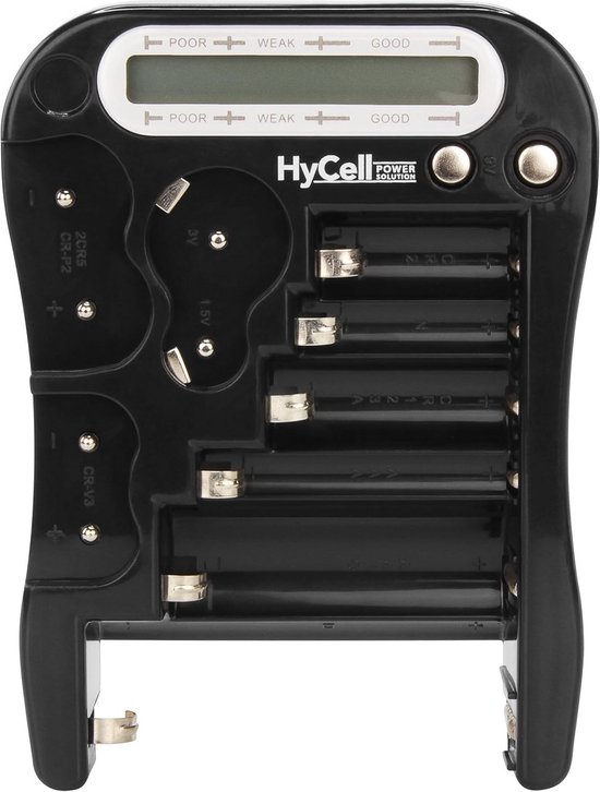 Digitale batterijtester voor accu- en batterijcontrole met LCD-display - Universele capaciteit tester