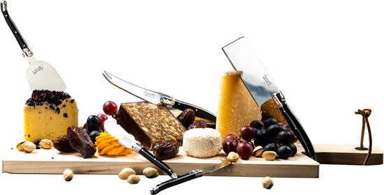 Ensemble de couteaux à fromage Laguiole Style de Vie Premium Line - 8 pièces - avec étagère