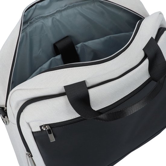 bugatti Afzonderlijke gevallen Laptoptas met laptopvak Sera Workbag Light Grey Lichtgrijs