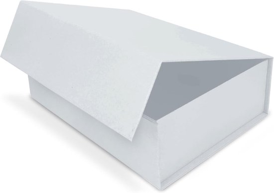 Verpackungswelt Geschenkdoos met deksel, 38 x 27 x 14 cm, verpakking van 10 stuks, cadeaudoos met magneetsluiting, perfect voor verjaardag, bruiloft, Kerstmis, geboorte, zwarte cadeauverpakking