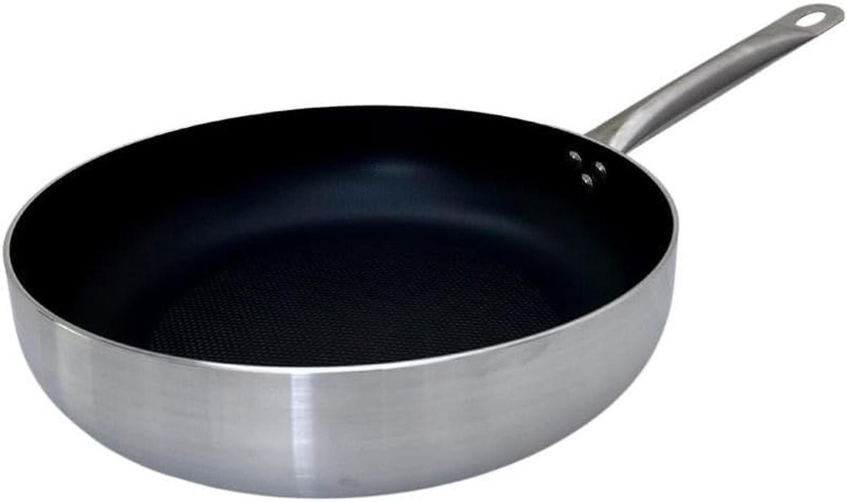 Diepe pan 32 cm met antiaanbaklaag, geschikt voor inductie
