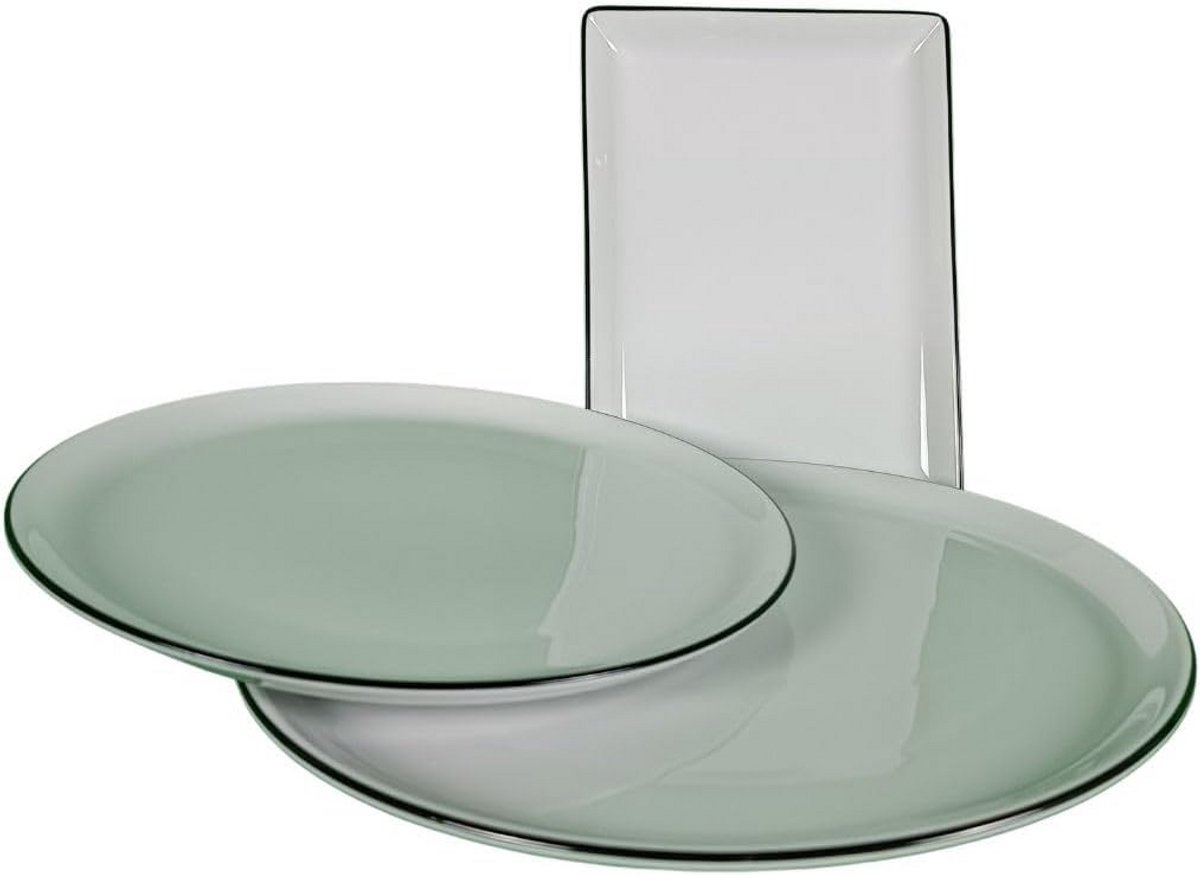 18-delig Servies voor 6 Personen - Modern Zwart