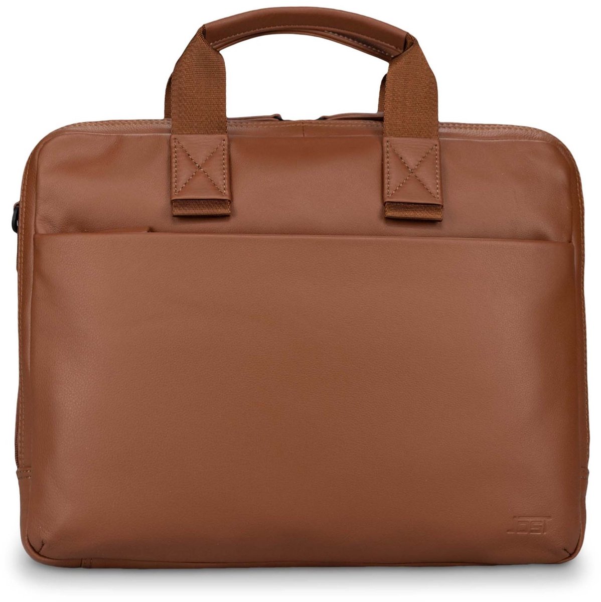 JOST laptoptas business tas met laptopvak Tromsoe Business Bag Cognac Lichtbruin