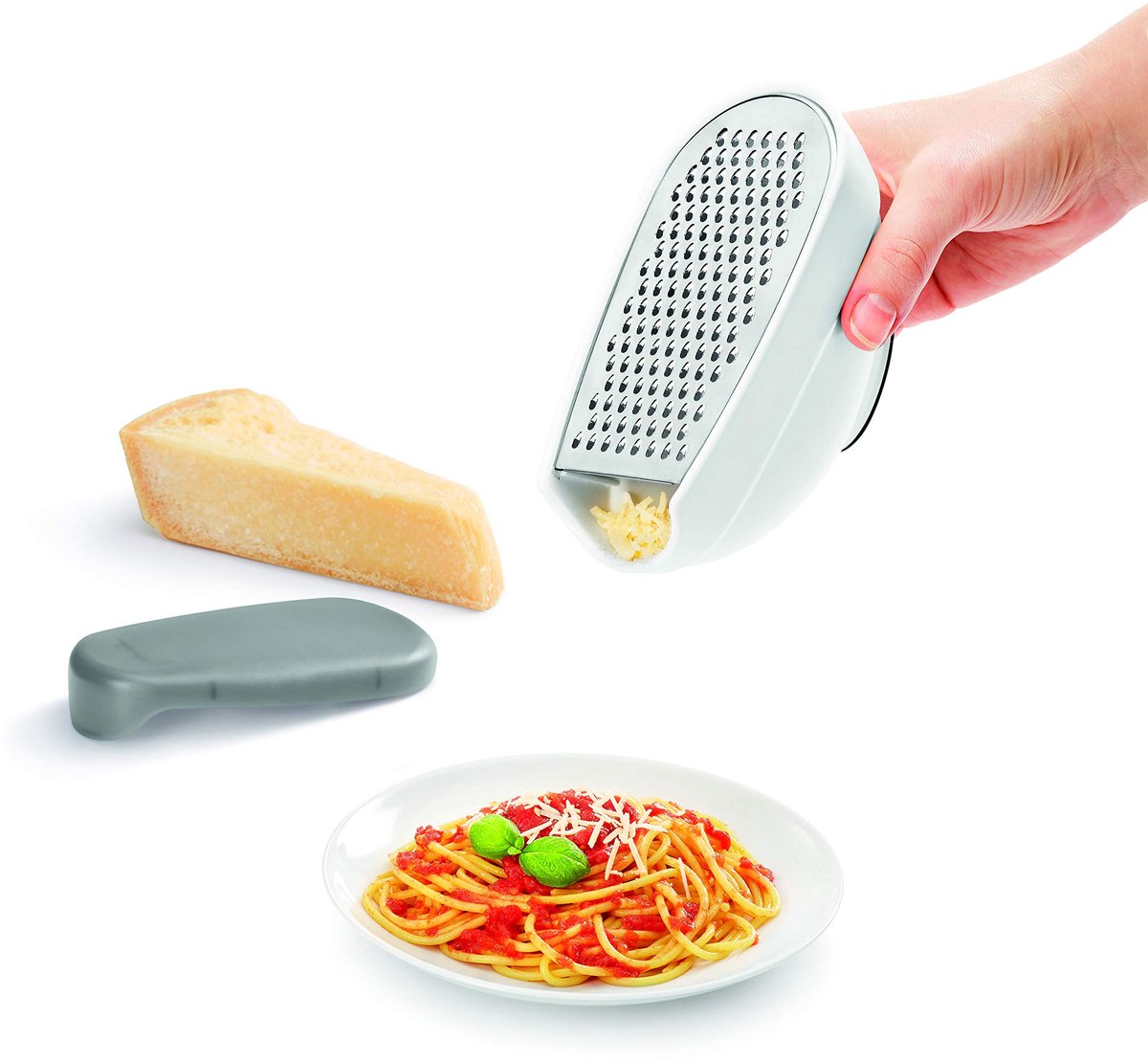 Unyqoos® Handige box-rasp met antislipbodem en deksel voor keukenopslag