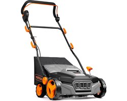 Elektrische Graskrachtborstel 1800W - Kunstgras Stofzuiger & Veegmachine met 45L Opvangzak, 5 Hoogte-instellingen en 380mm Werkbreedte