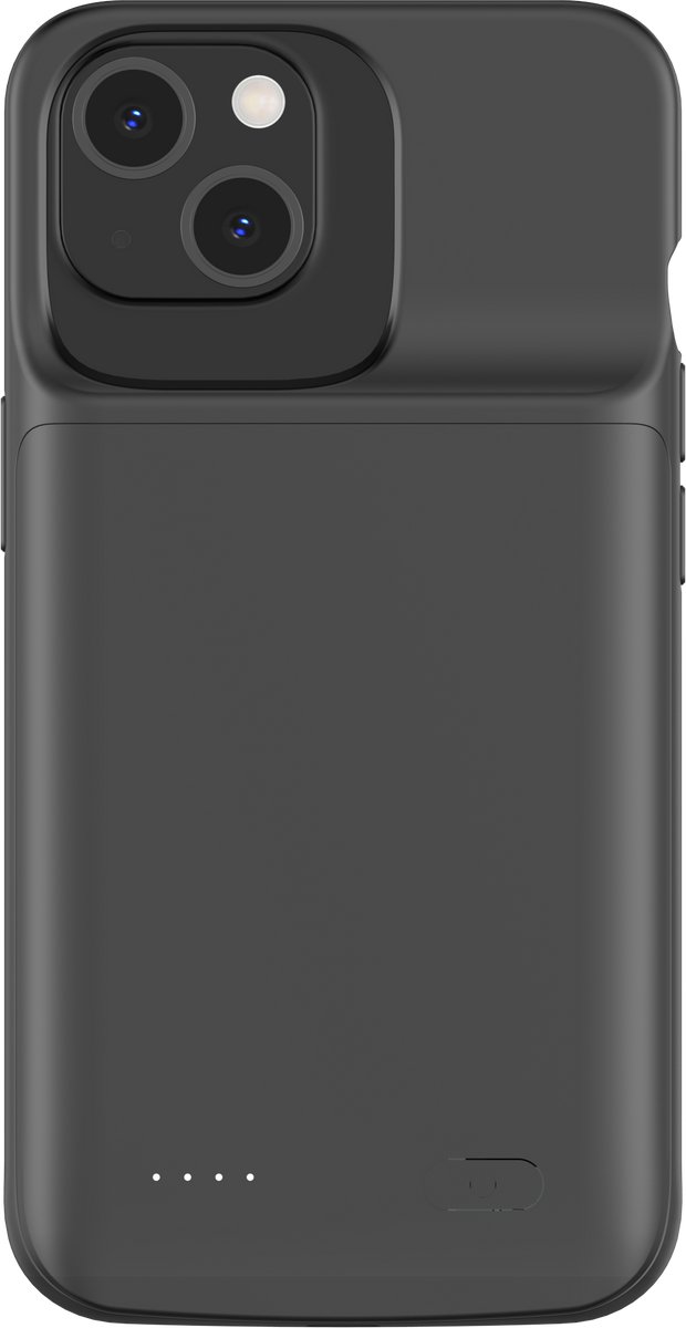Geschikt voor iPhone 13 / iPhone 14 / iPhone 13 Pro / iPhone 14 Pro - Distinction powerbank Telefoonhoesje -Batterij hoesje - Battery Case - Accuhoesje - Zwart