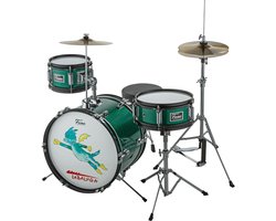 Fame 3 PC Junior Drumset Tabaluga Dark Green - Drumset voor kinderen