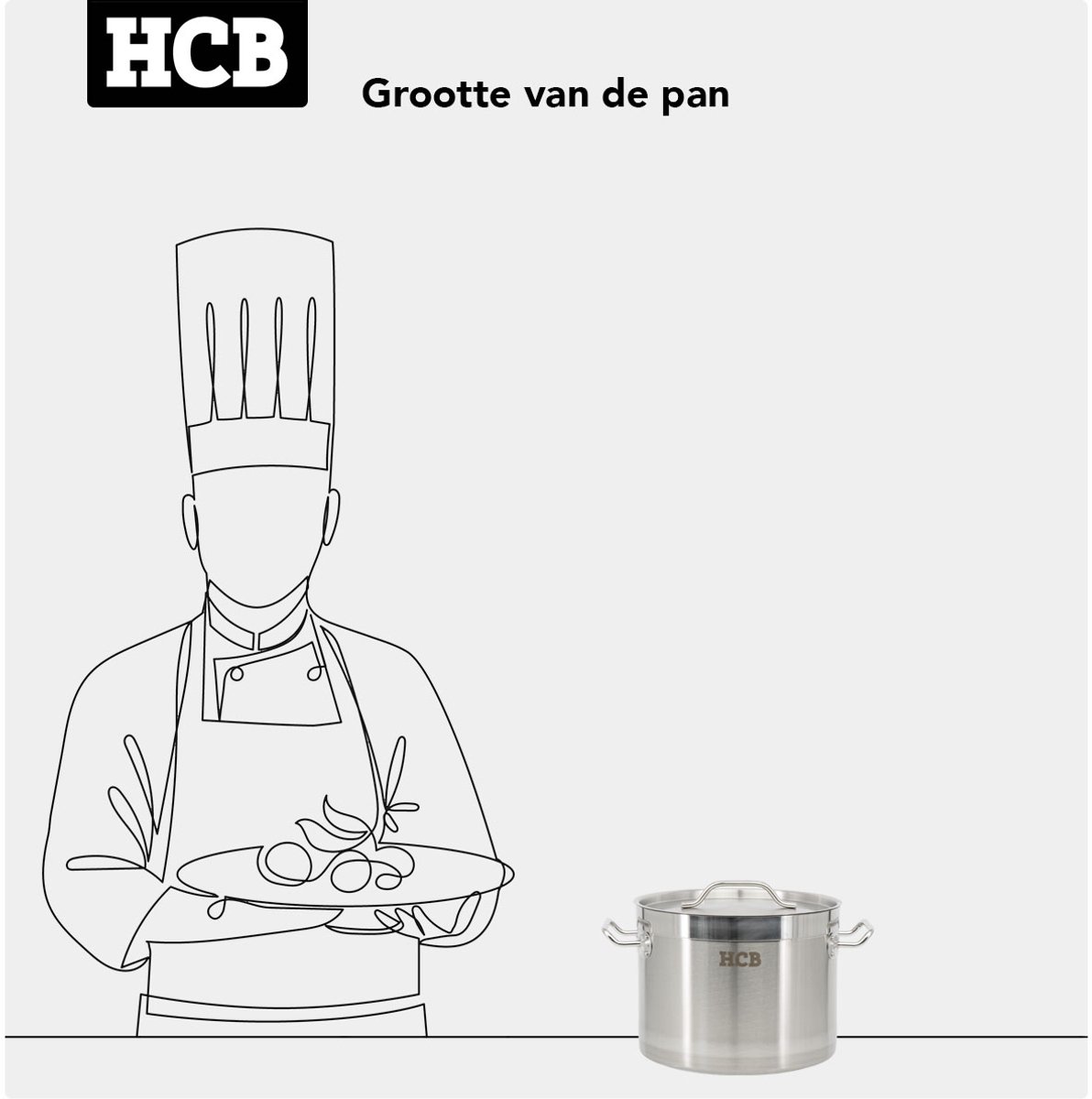 RVS HCB Soeppan Kookpan Pan Inductie 50 x 30 cm 58 liter Horeca RVS HCB Soeppan Kookpan Pan Inductie 50 x 30 cm 58 liter Horeca