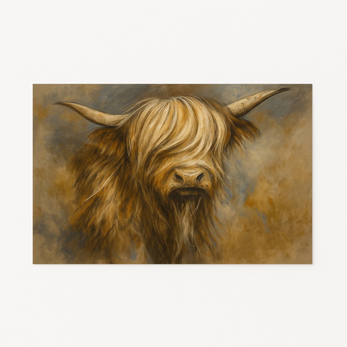 Hooglander – wanddecoratie landelijk – Poster – 120x80 cm