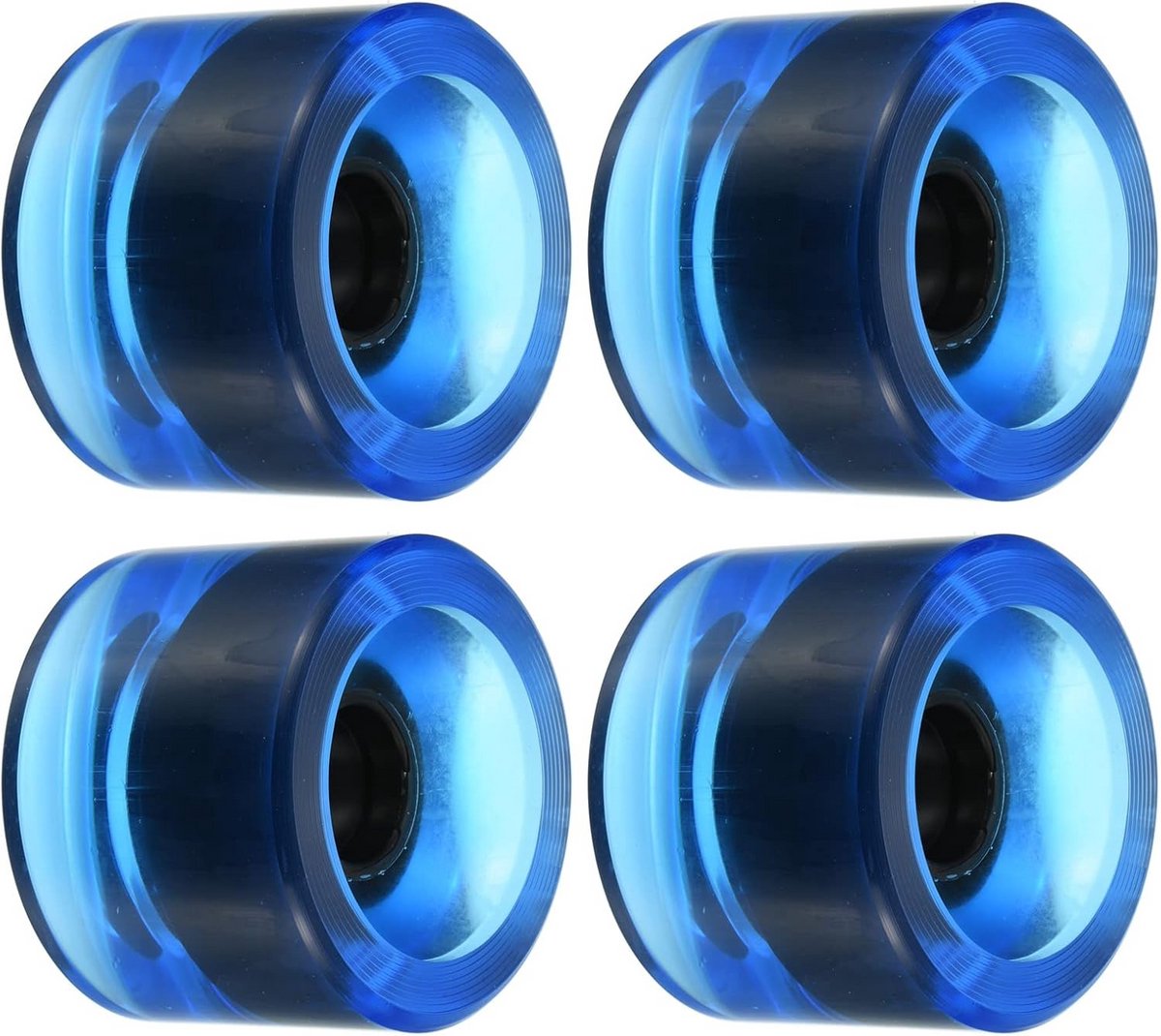 Set van 4 Longboard Wielen 70mm 78A - Zachte Cruiser Wielen voor Skateboard en Street