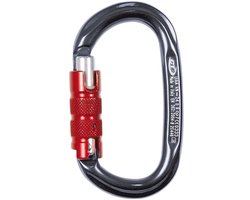 SKYLOTEC D-ONE TG Tri-Lock karabijnhaak - grijs/oranje