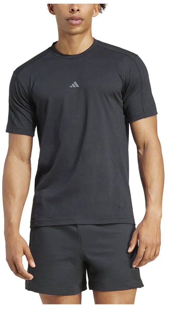 Adidas Yoga T-shirt Met Korte Mouwen Man Zwart