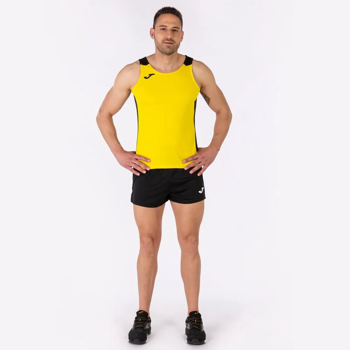Joma Record Ii Mouwloos T-shirt Geel M Man