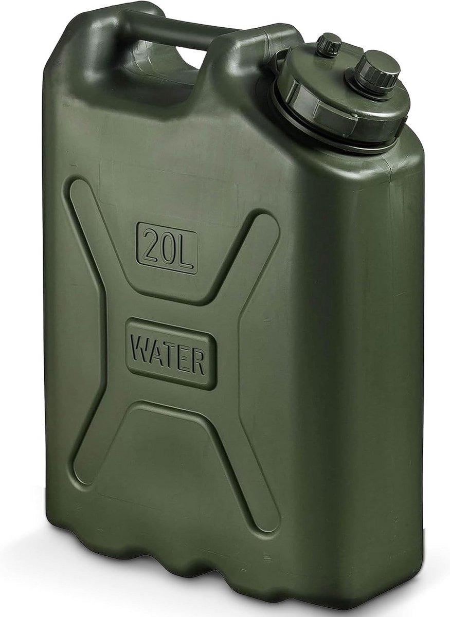 5 Gallon (20 Liter) Militaire Watertank - Robuust en Lekvrij voor Camping en Nood
