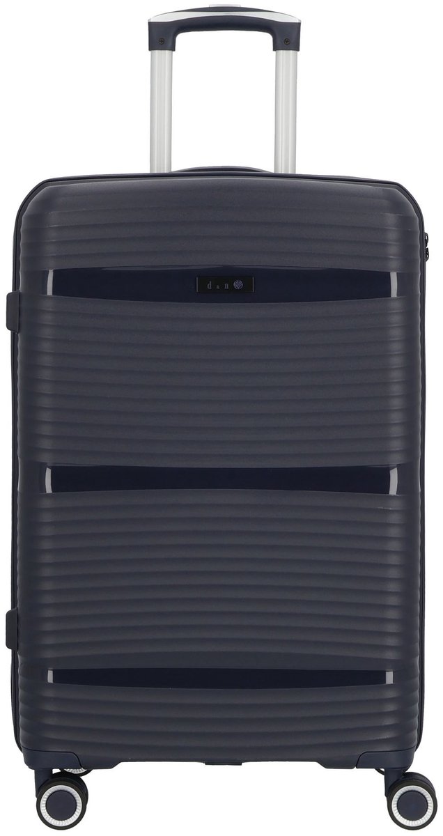 d & n Travel Line 4200 4 wielen Trolley M 67 cm - Harde bagage - TSA slot - darkblue