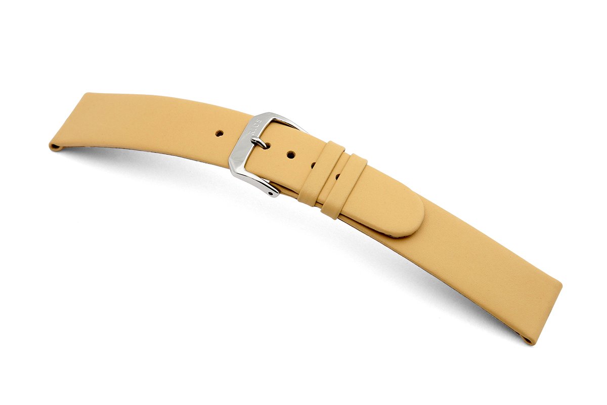 Lederband Merano 20mm zand glad