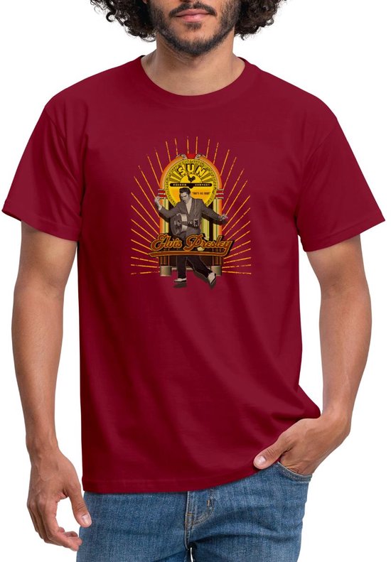 Elvis Presley Sun Record Company Logo T-Shirt Heren