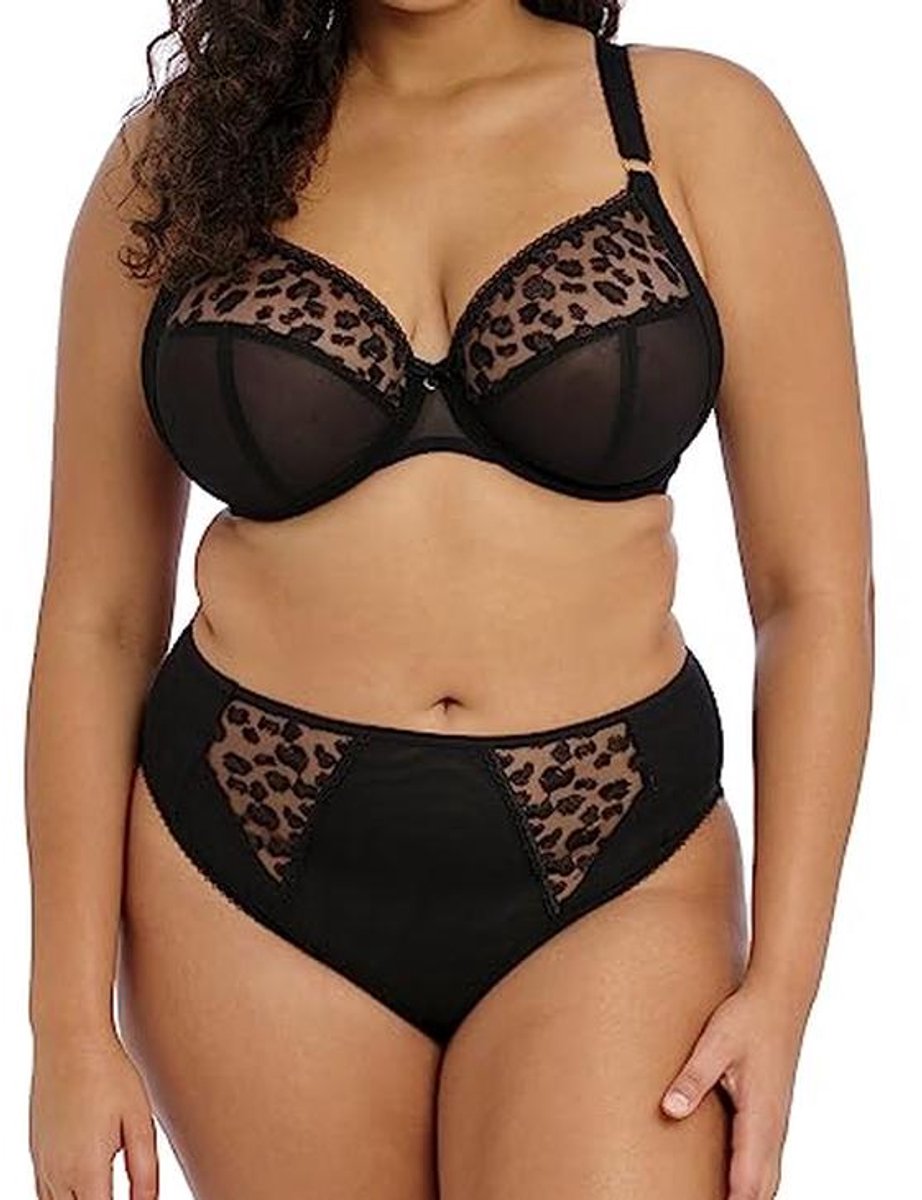 Beugel bh Dames Plunge met Dierenprint