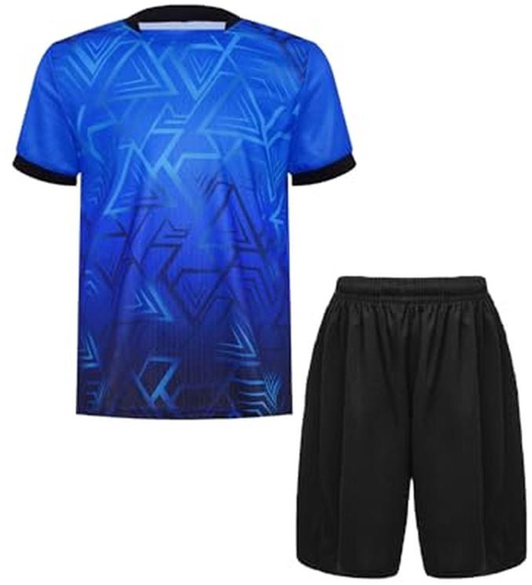Jongens Sportkleding Korte Mouw Shirt met Shorts - Losse Fit Voetbal en Basketbal Trainingspak