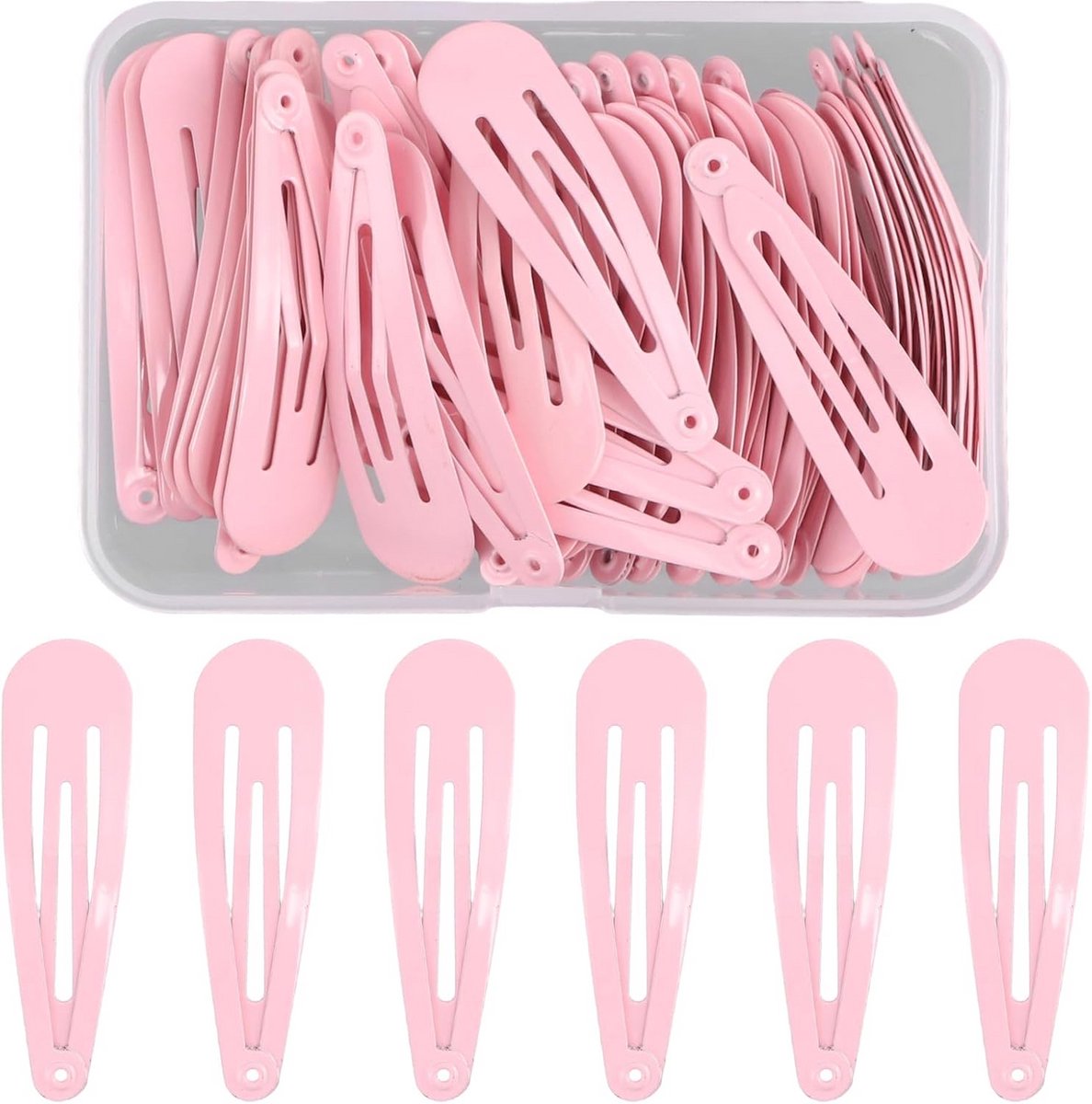 50 Stuks Zwarte Haarspelden voor Meisjes en Dames - 5 cm Antislip Haaraccessoires