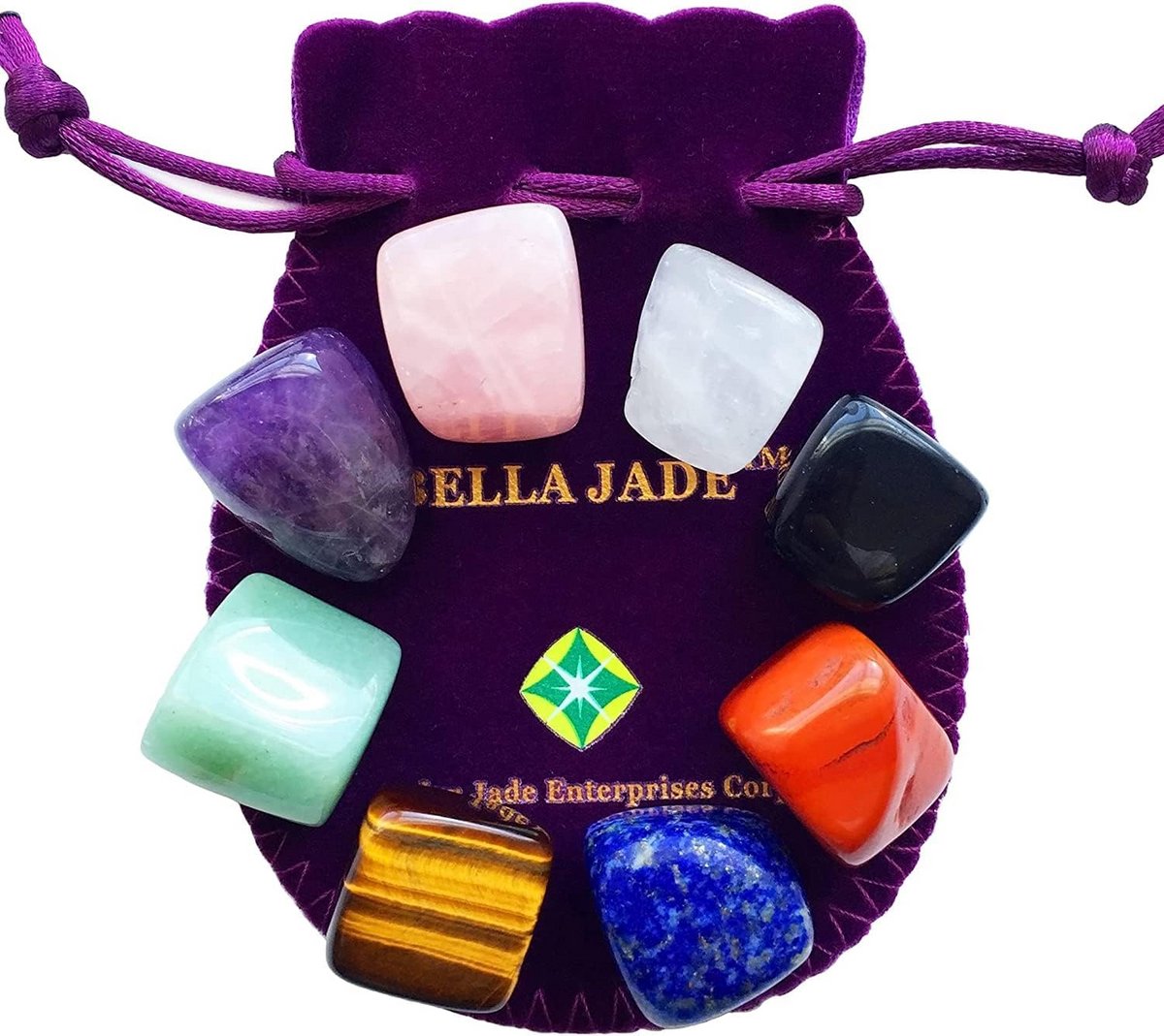 Helende kristallen set voor chakra balancering en meditatie
