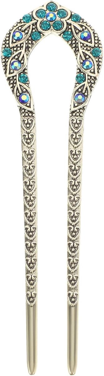 Vintage Haarspeld met Kristal Strass voor Elegante Kapsels