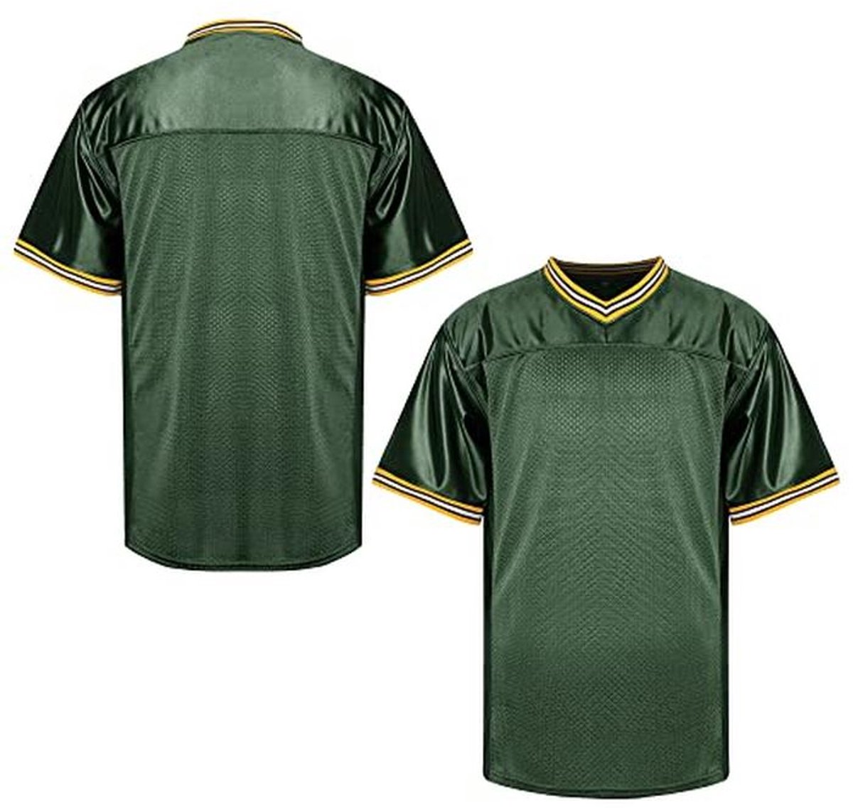 Blank Voetbalshirt voor Heren in 90s Hiphop Stijl - Verkrijgbaar van S tot 3XL - Ideaal voor Feest en Sport