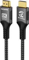 Câble HDMI vers HDMI - 8K 60Hz - 3 Mètre - Nylon Robuste et Flexible