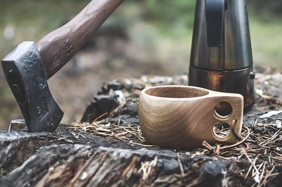 Conteneur de pots sami en bois Bushcraft X3 épine noire anglaise Conteneur de pots sami en bois Bushcraft X3 épine noire anglaise