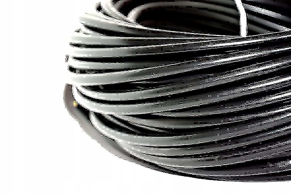 50 meter H05VV-F 3 x 2.5 mm2 zwart kabel voor verlengkabels