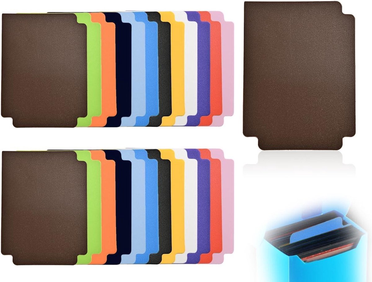 EGoods - 24 stuks kaartverdelers voor standaardformaat en kunststof verzamelkaarten