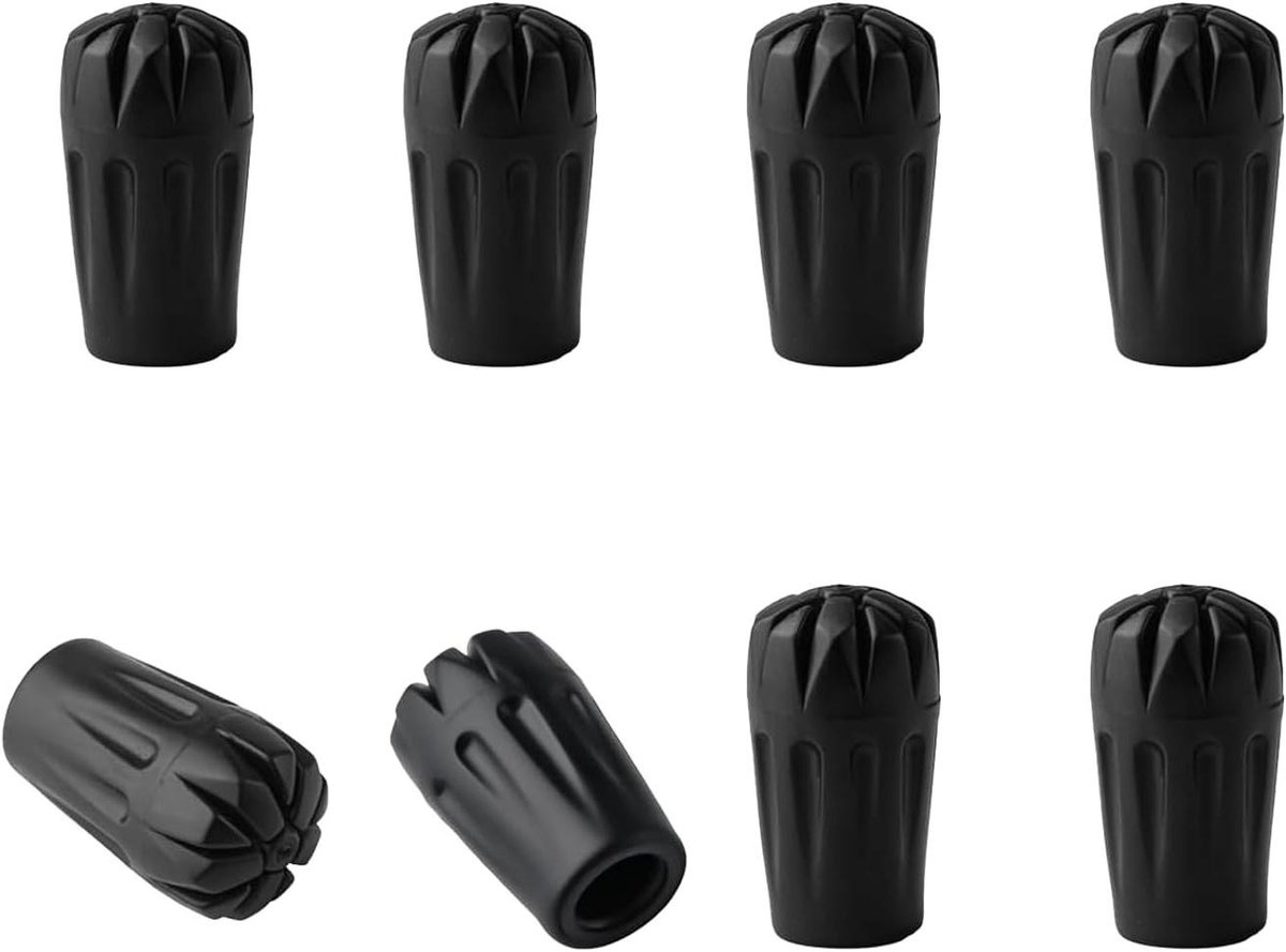 EGoods - Stopper bijlagen voor Nordic Walking poles - 8 stuks - Geschikt voor wandelen op asfalt, grind en in bergen