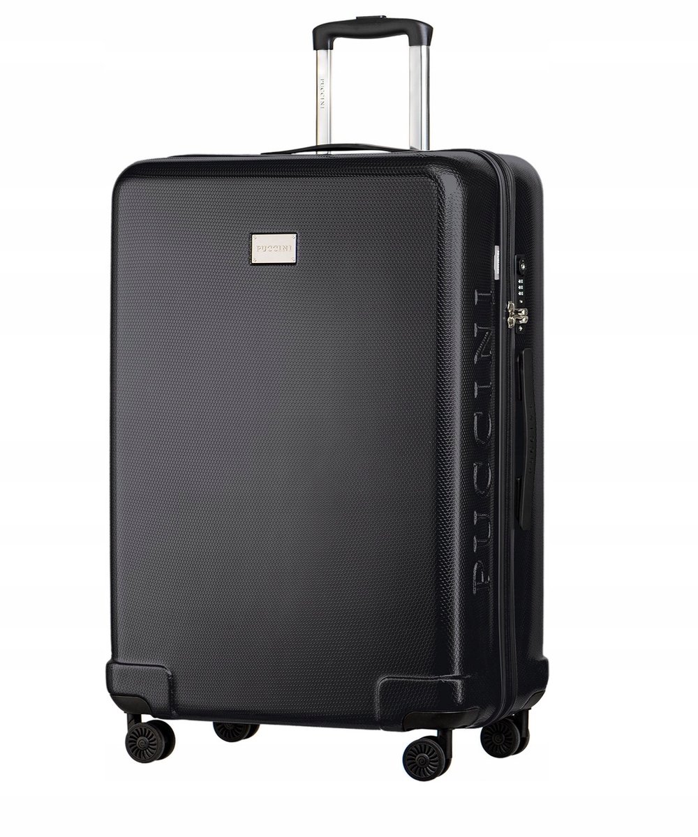 Puccini Panama Grote Koffer 75cm Antraciet Polycarbonaat TSA Slot