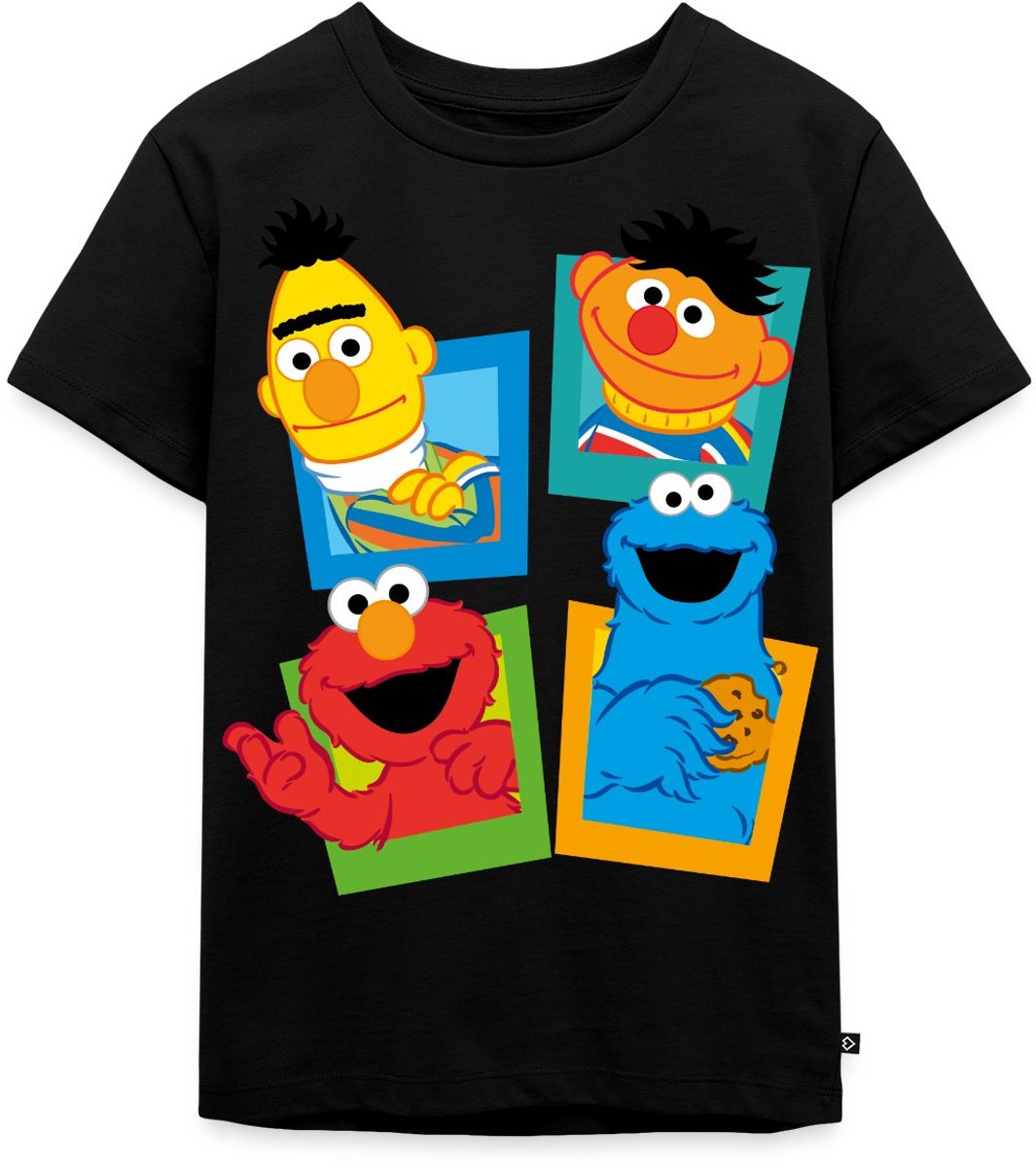 Sesamstraat Bert Ernie Elmo Koekiemonster Premium T Shirt Kinderen